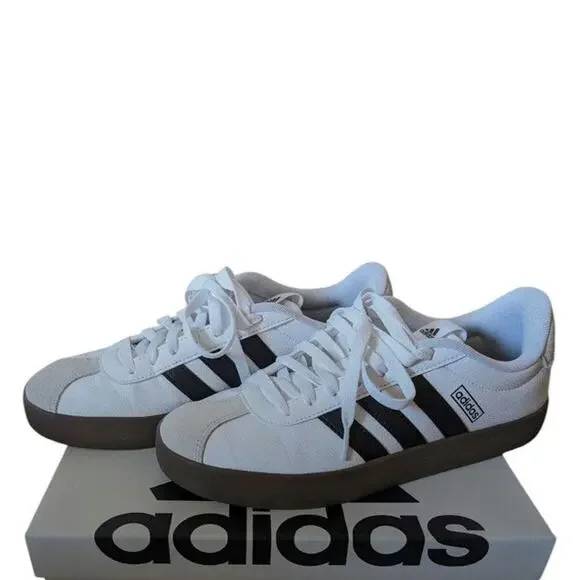 adidas gazelle silver green womens adidas VL Court 3.0 Women's Shoes, Size: 5.5, White Black